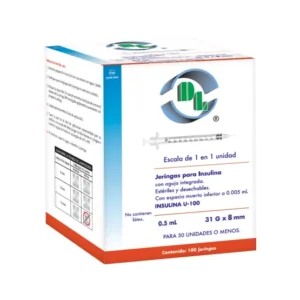 JERINGA (UNIBODY) 0.5 ML 31X08 C/100 -DL