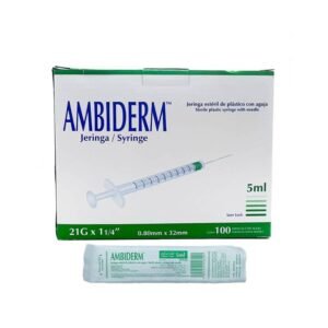 JERINGA VERDE 5ML (21X32) C/100 -AMBIDERM